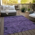 thumbnail image 6 of Addison Rugs Chantille Indoor/Outdoor Transitional Floral Eggplant Washable Rectangle Rug, 3' x 5', 6 of 6