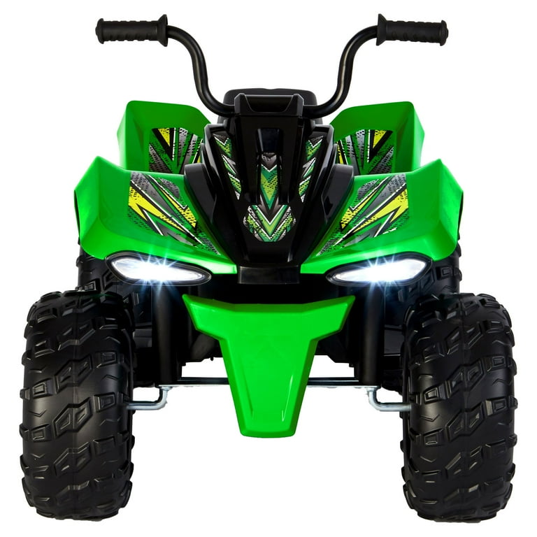 Kalee green quad atv 2024 6 volt ride on car