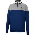 thumbnail image 2 of Men's Colosseum Navy/Heather Gray Notre Dame Fighting Irish Be the Ball Quarter-Zip Top, 2 of 3
