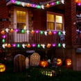 thumbnail image 5 of [Timer] 2 Pack Halloween Lights Total 23Ft 60 LED Pumpkin Bat Spider Ghost Halloween String Lights Battery Operated, 8 Modes Waterproof Indoor Outdoor Halloween Decorations Lights Home Window Décor, 5 of 8