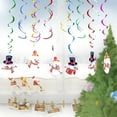 thumbnail image 2 of VerPetridure Christmas Hanging Swirl Decorations, 12pcs Foil Ceiling Hanging Swirl Yard Party, 2 of 2