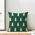 thumbnail image 3 of Christmas Pillow Covers 18x18 Inch 2 Pcs, Sage Green White Trees Decorative Throw Pillows for Couch, Xmas Winter Outdoor Decor Pillowcase Linen Cushion Cover for Bed Sofa, 3 of 6