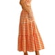 thumbnail image 3 of Txlixc Falda de verano para mujer Boho cintura elástica plisada línea A fluida falda larga de playa con bolsillos Txlixc  Moda, 3 of 4