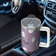 thumbnail image 5 of Halloween Tumbler 40 oz with Handle and Straw Spooky Ghost Candy Tumbler Halloween Birthday Gifts Insulated Mug, 5 of 5