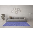 thumbnail image 3 of Ahgly Company Machine Washable Indoor Rectangle Abstract Blue Contemporary Area Rugs, 4' x 6', 3 of 4