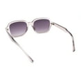 thumbnail image 4 of Hipster Narrow Rounded Rectangle Vintage Style Plastic Sunglasses Slate - Smoke, 4 of 4