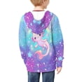 thumbnail image 4 of DISNIMO Axolotl Hoodie for Girls Rainbow Hoodie Kids Galaxy Hoodie for Girls 6-7 Hoodies Sweatshirt Boys Hooded Sweatshirts Zip Hoodie Girls Jacket Hoodie Kids Long Sleeve Hoodies Cloth Children, 4 of 7