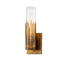 Lucas McKearn Julia 1-Light Transitional Metal Wall Sconce in Gold