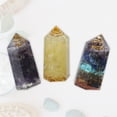 thumbnail image 4 of Piedra de palma Unique Bargains 3 piezas de cristal de imitación columna de piedra tallada, 4 of 7