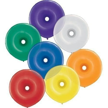 Gemstone Donuts - Geo Donut Shaped Jewel Assortment Qualatex Latex 16