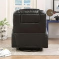 thumbnail image 4 of Bowery Hill Contemporary Faux Leather Rocker Recliner with Massage in Black, 4 of 6