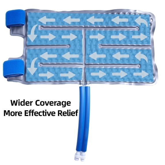 Cold Therapy Ice Machine with Compression and Timer - XL Universal Pad for Back Lumbar and Full Body Pain Relief