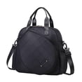 thumbnail image 3 of Bolsa de tenis grande para fitness, con cremallera, multiusos, portátil, para principiantes Negro, 3 of 8