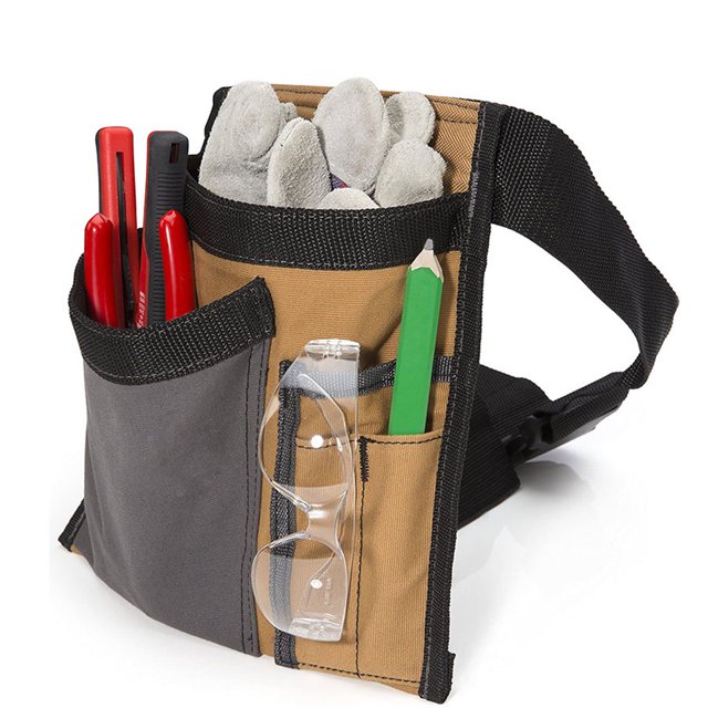VONKY Durable Tool Pouch For Garden And DIY Waterproof And Adjustable Strap Tear gray 1Set