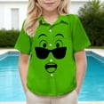 thumbnail image 6 of Piuwrlz Green Short Shirts Sleeve Toddler Boys Graphic polo Pocket Pullover T Shirts Green Size 6 Years, 6 of 9