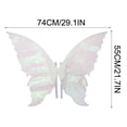 thumbnail image 2 of Fairy Wings for Adults, Transparent Fairy Wings ,Fairy Costume Set Organza Butterfly Wings Ideal for Cosplay, Party, 2 of 7