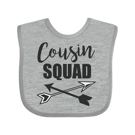 

Inktastic Cousin Squad with Arrows Gift Baby Boy or Baby Girl Bib