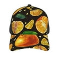 thumbnail image 3 of Disketp Tangerine Print Trucker Hat Men Women - Mesh Baseball SnapBack Cap, 3 of 7