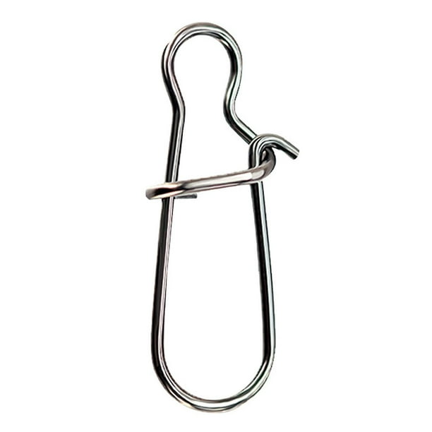 Conectores potentes de acero inoxidable al aire libre de 100 PCS con agujas de pesca mejoradas