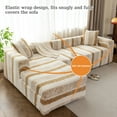 thumbnail image 4 of Eurhowing 2-Piece L Shape Sofa Cover for Sectional Couch, 3+4 Seater Stretchable Thick Plush Slipcover, Non-Slip Shaggy Fuzzy Furniture Protector for Pets Kids Spills, Khaki, 4 of 11