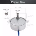 thumbnail image 2 of HUGFEGWE 2Pcs Synchronous Motor AC 110V 15-18RPM Turntable Motor CW/CCW Direction 4W TYC-50 Horizontal Hole Tapping Shaft CJB91-113509, 2 of 6