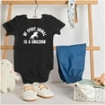 thumbnail image 3 of My Spirit Animal is a Unicorn Bodysuit Jumper Girls Infant Baby Brisco Brands 12M, 3 of 6