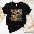 thumbnail image 6 of Skeleton Goose Patchwork T-Shirt, Floral Halloween Tee for The Spooky Season, 6 of 6