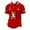 Deep Red, variant on 2026 Soccer Cup Polo for Men, Short Sleeve Button Down Deutschland Jersey with Shield Logo & Flag Stripes - Breathable Fan Apparel for Match Day & Casual Outings Red S