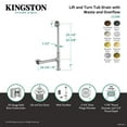 thumbnail image 4 of Kingston Brass CC2083 Vintage Brass Lift and Turn Tub Waste and Overflow in Antique Brass, 4 of 4