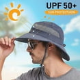 thumbnail image 2 of Plarmod Mens Sun Fashing Hat, 3.5” Wide Brim Cools Super Wide Brim Sun Hat for Fishing, Hiking, 2 of 10