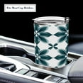 thumbnail image 5 of 20oz Stainless Steel Tumbler with Straw, Double Wall Insulated Travel Tumbler Dark Green Geometric Flowers, 5 of 8