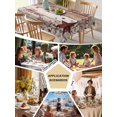 thumbnail image 5 of Vintage Farmhouse Table Cloth, Waterproof Tablecloth for Rectangle Tables, Brown Country Star Berries Wooden Grain Reusable Washable Fabric Table Cover for Restaurant Kitchen Dining Tables 54"x108", 5 of 9