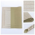 thumbnail image 2 of REGALWOVEN Placemats Set of 6 Trimmed Placemats for Dining Table Decor Indoor Outdoor Washable Kitchen Table Mat Wipe Clean Gold 18*12in, 2 of 7