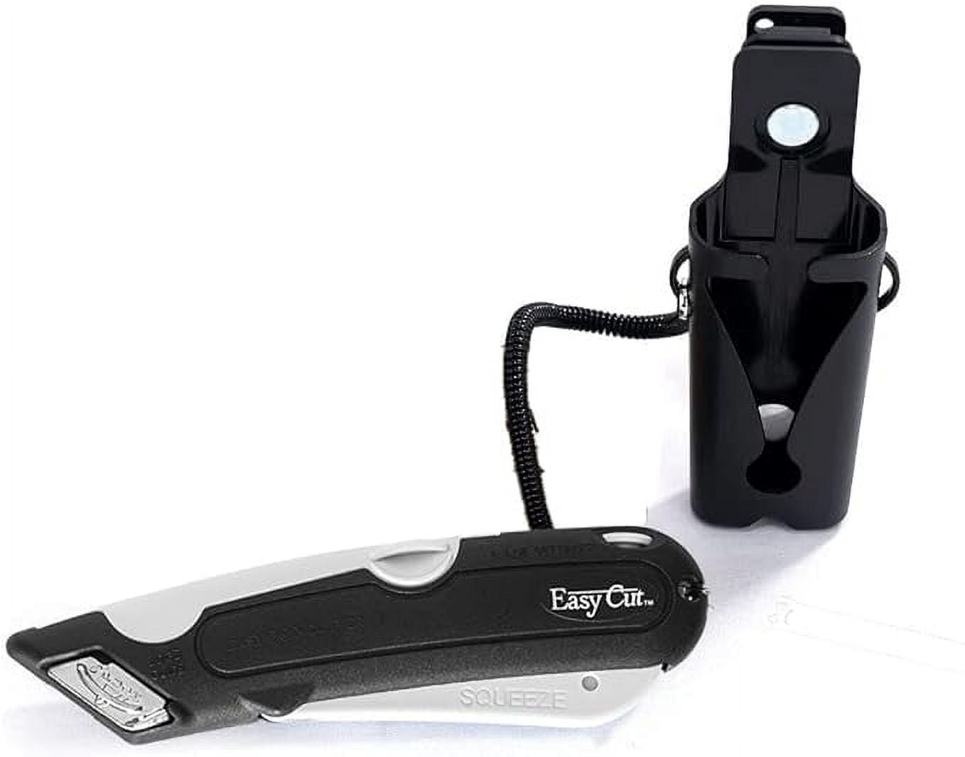 Easy Box Cutter 1000 White with 81 ct Blades, Box Cutter and Retractable Blades, Durable and Safe for Accurate Cutting, Cardboard cutter