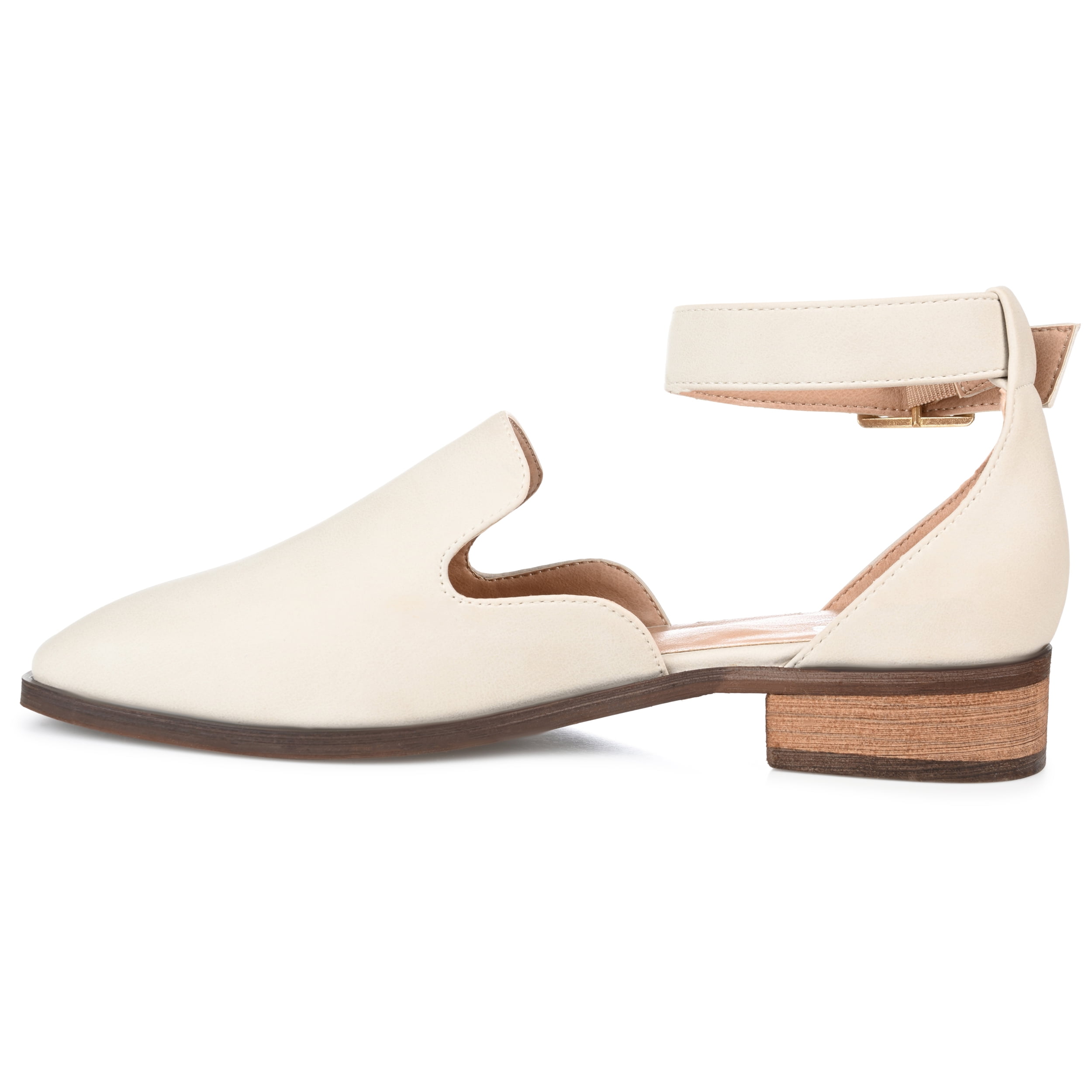 Journee Womens Loreta Buckle Square Toe Loafer Flats, Widths Available