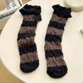 thumbnail image 2 of BLOCLOALO 1 Pc Socks Women Crew Socks Womens Fuzzy Socks Cozy Winter Warm Soft Cute Bowknot Fuzzy Home Slipper Socks Polyester Socks Thick Comfortable Socks Warm Socks C One Size, 2 of 5