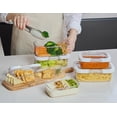 thumbnail image 3 of Felli Duo Loc Meal Prep Container for Refrigerator, Leak Proof Stackable Kitchen Tupperware for Leftovers Food Storage Travel Lunch Container, Christ, 3 of 9