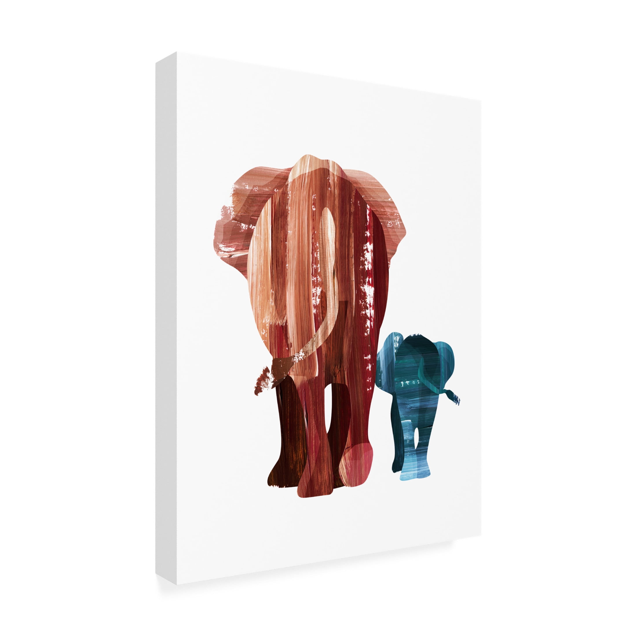 Trademark Fine Art Goed Blauw A Walk Together Canvas Wall Art