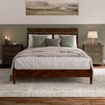 thumbnail image 2 of Savannah Queen Wood Low Profile Platform Bed in Walnut, 2 of 13