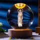 thumbnail image 1 of Luz cambia Cristal Niño Dios, Estatua Figurina Sagrada Familia, Base Madera, Iluminación Religiosa Católica, Adecuado para Dormitorio, Color Changing Glass Religious Statue, Holy Family, 1 of 9