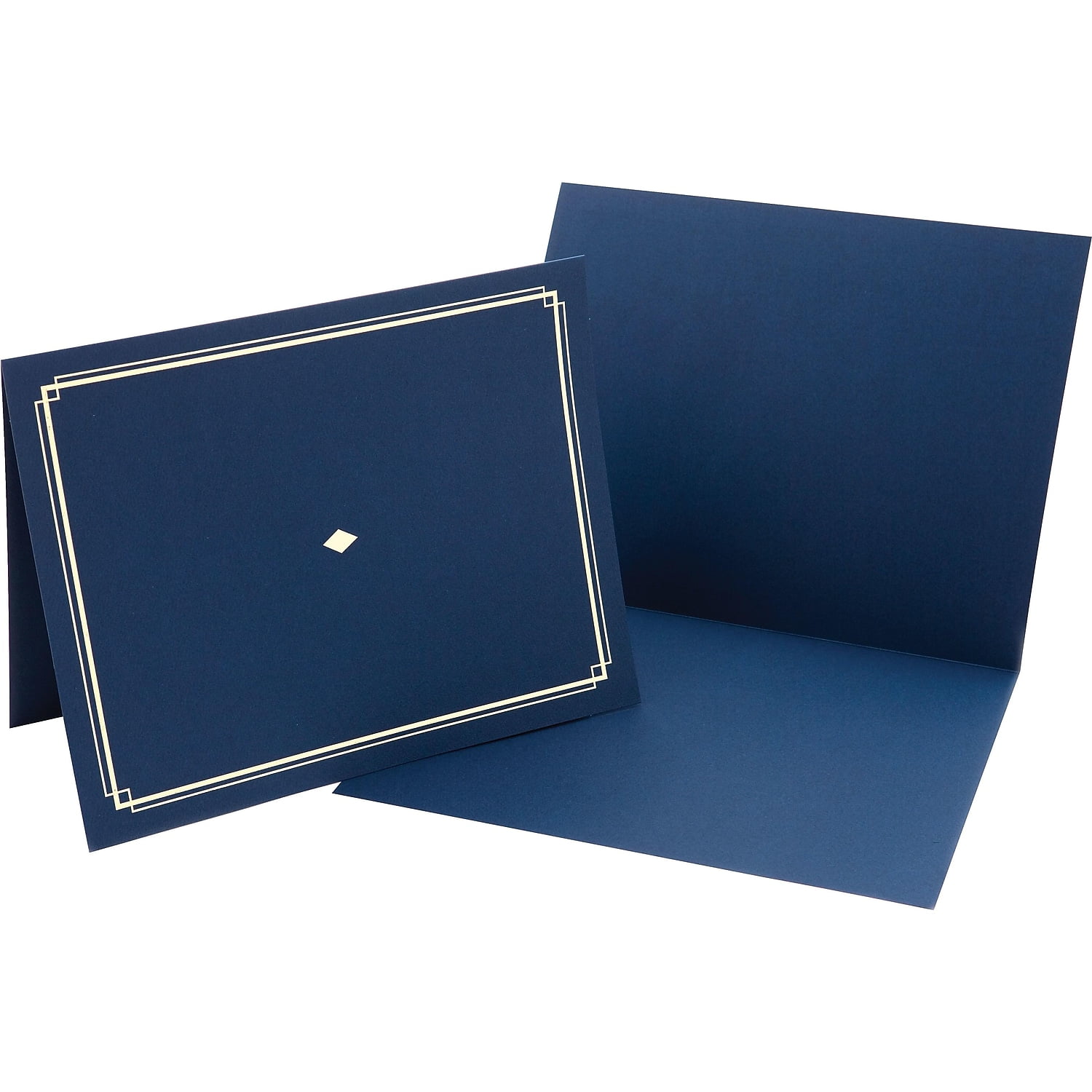 Gartner Studios Blue Award Certificate Holder with Gold Foil, 6 Count