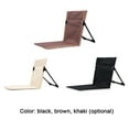 thumbnail image 3 of TFixol Lightweight Foldable Outdoor Camping Chair with Backrest - Portable Stadium Seat for Concerts & Parks, Brown, 3 of 7