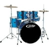PDP by DW Z5 5-Piece Drum Set with Cymbals Aqua Blue