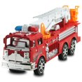 thumbnail image 1 of 1Pc Fire Truck Engine Toy Water Tender Fire Rescue Ladder Truck with Light Sound, 1 of 8