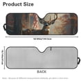 thumbnail image 7 of Uorisanigo Windshield Sun Shade for 2018-2024 2025 Jeep Wrangler JL / 2020-2024 Jeep Gladiator JT - Forest Deer Print Windshield Cover Sunshade Foldable Front Window Sunshade Block UV Rays, 7 of 7