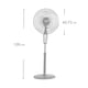 thumbnail image 4 of Ventilador de Pedestal Airon 16 Pulgadas Negro, 4 of 4