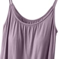 thumbnail image 5 of MESSUEN Camisole Tops for Women Tank with Built in Bra for Women Crew Neck Camisole Tank for Built in Bras Padded Tanks Fit Womens Blouses Summer Shirts for Women Dressy Casual Purple XL, 5 of 7