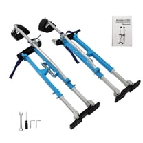 LABLT 36" - 48" Adjustable Aluminum Alloy Stilt Tool For Walking Taping Blue