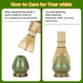 thumbnail image 7 of LIZHOUMIL Matcha Whisk Set 7-Piece, Ceramic Bowl, Bamboo Tools, Green Glaze Design, 7 of 7