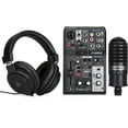thumbnail image 1 of Kit de transmisión en vivo Yamaha AG03MK2 con mezclador, micrófono y auriculares, 1 of 1